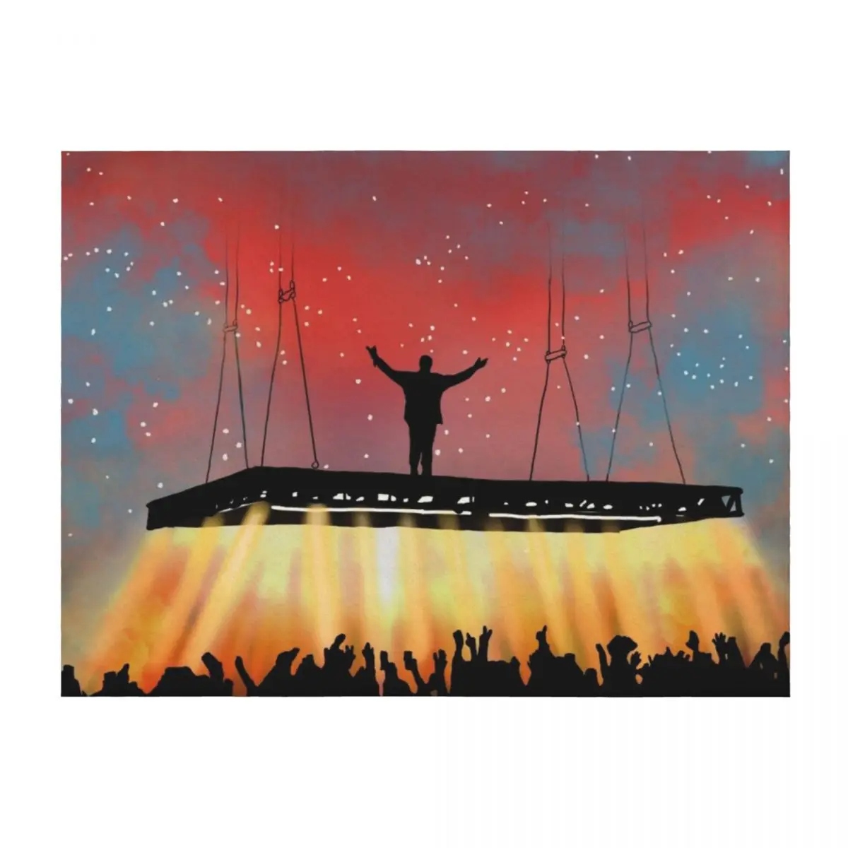 

Kanye Pablo Tour Throw Blanket for sofa Summer Beddings Retros sofa bed Blankets