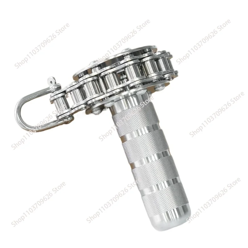 For Stainless Steel Wrist Roller Forearm Exerciser, Single Arm Wrist Trainer for Grip Strength & Arm Wrestling Workout Equipment
