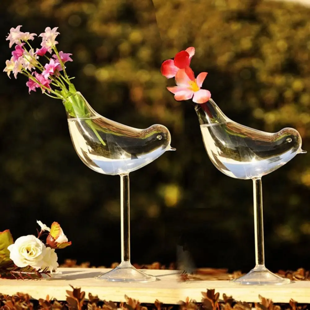 Copa creativa con forma de pájaro para gastronomía Molecular, copa de jugo transparente, copa de cristal para cóctel, copas de vino de 150ML para el hogar