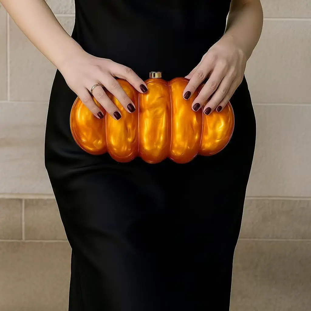 

New Style Women's Acrylic Clutch Chain Bag for Dinner Party Wedding Shoulder Crossbody Handheld Fashionable Evening Bag