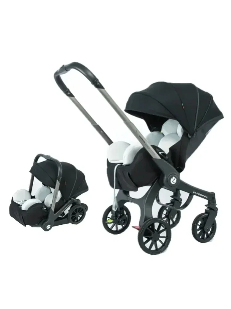 Neuer multifunktionaler Kinderwagen 4in1 faltbar mit Autositz Babywagen tragbarer Kinderwagen 3in1 EU-Lagerbestand