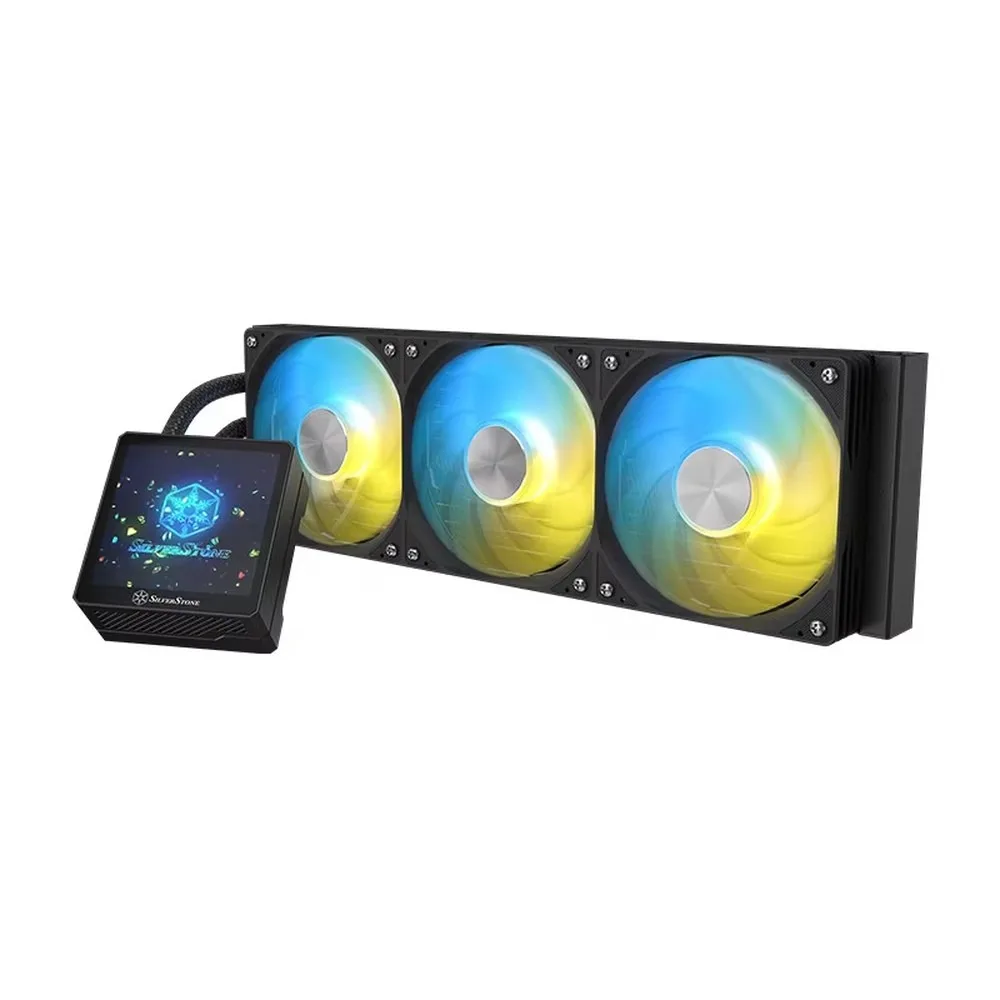 SilverStone Frost Knight 360 Elite LCD MAX Black CPU Liquid Cooler, 2.1
