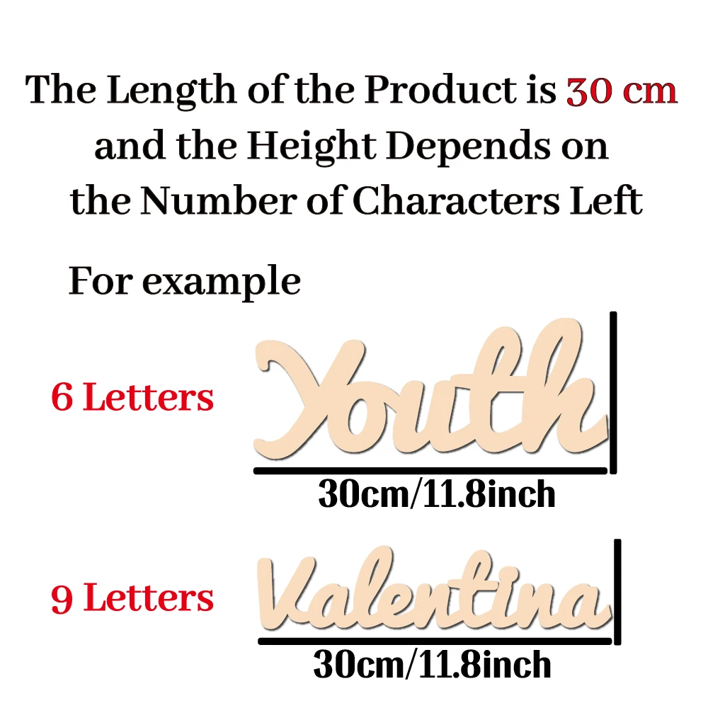 1pc diy braden exemplo texto personalizado decoração de madeira material de madeira sinal de madeira orientação vertical porta pendurado decoração