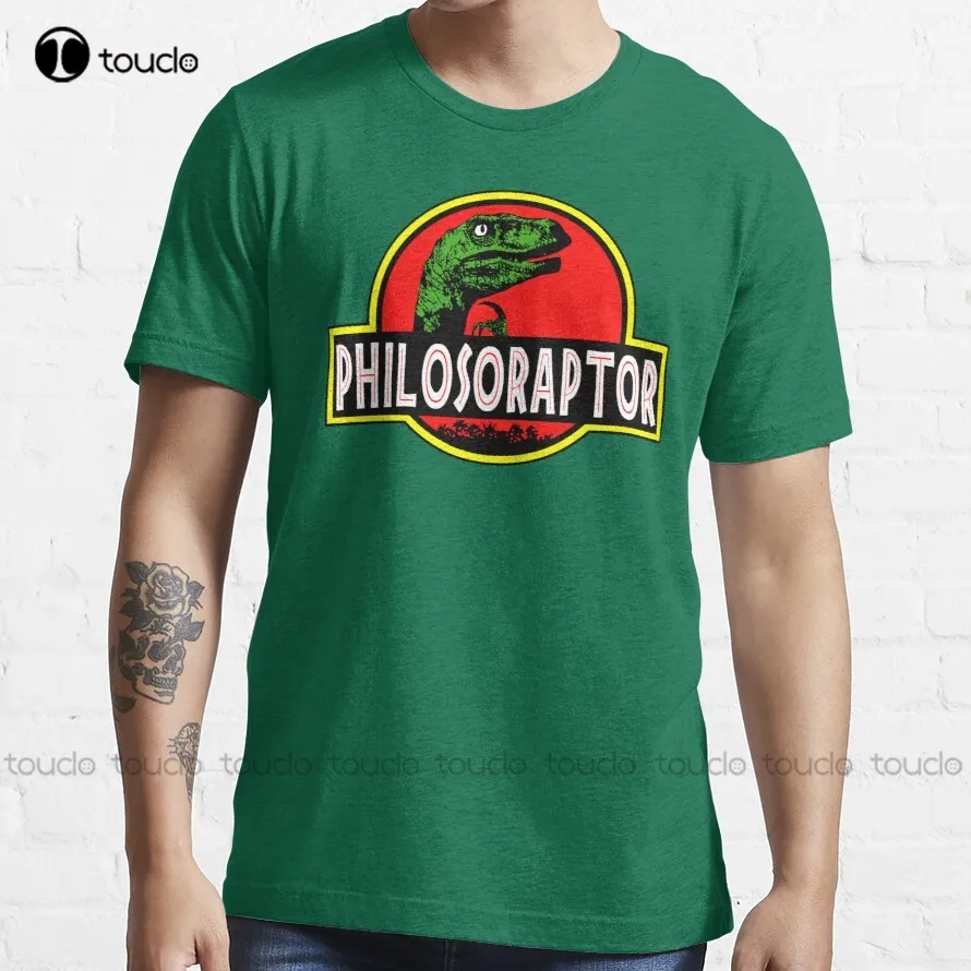 Philosoraptor Meme Funny Velociraptor Dinosaur T Shirt T-Shirt oversized shirts Custom aldult Teen unisex digital printing