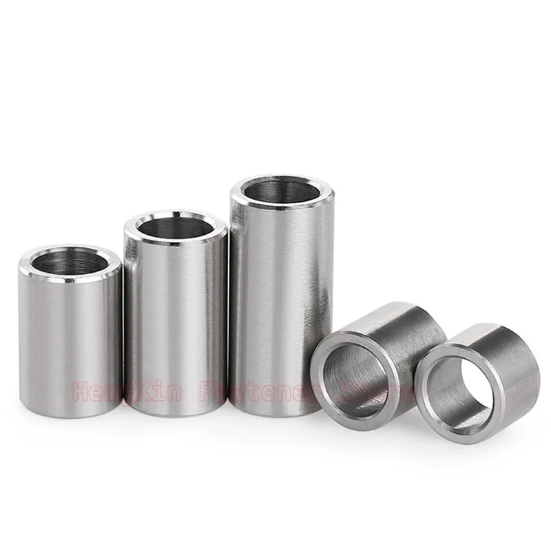 Inner Dia 7mm 8mm 9mm 304 Stainless Steel Bushing Washer Gasket Unthreaded Round Hollow Standoff Spacer Sleeve Length 2-45mm