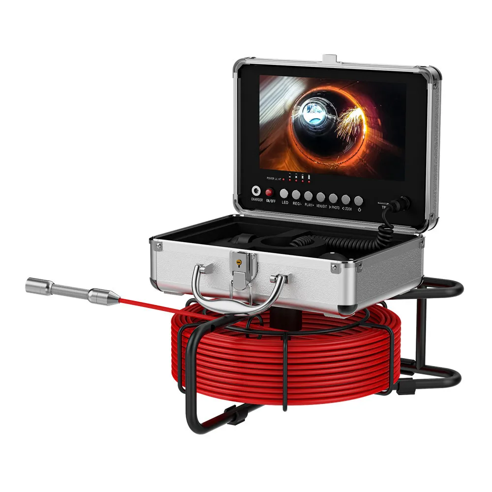 Sewer Inspection Camera with 512HZ Pipe Locator Auto Self Leveling DVR Sewer Pipe Inspection Camera 9