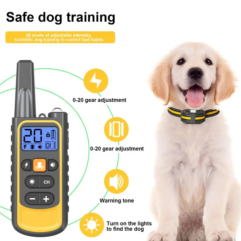 

Dog Training Collar with Beep Mode 3300ft Waterproof Rechargeable Dog Training Collar with Remote Control for Medium Small Dogs