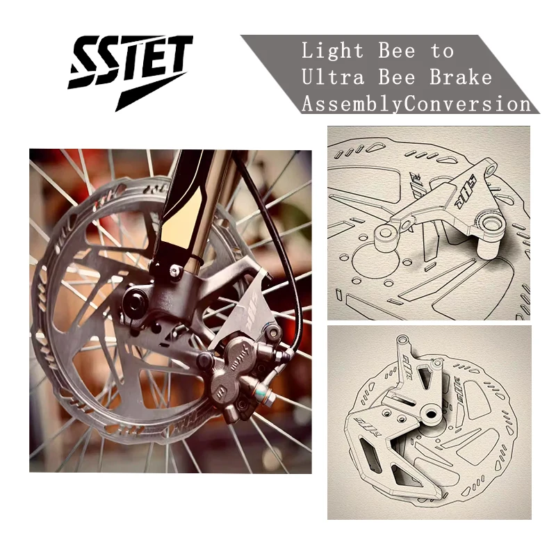 

Brake Assembly Kit for Sur-Ron Light Bee to Upgrade to Ultra Bee, Electric Dirt Bike Parts