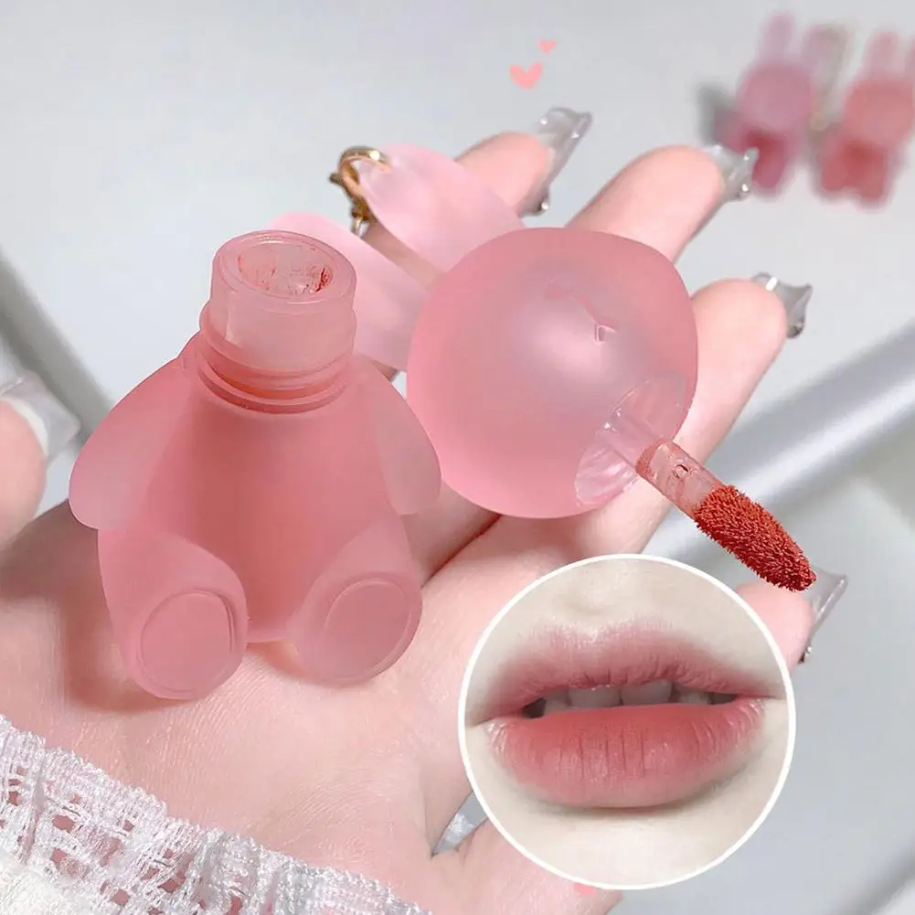 Liquid Lipstick Keychain Waterproof Velvet Matte Lip Tint Lip Non-stick Makeup Cup Cosmetics Gloss Lasting Pigment G8K7