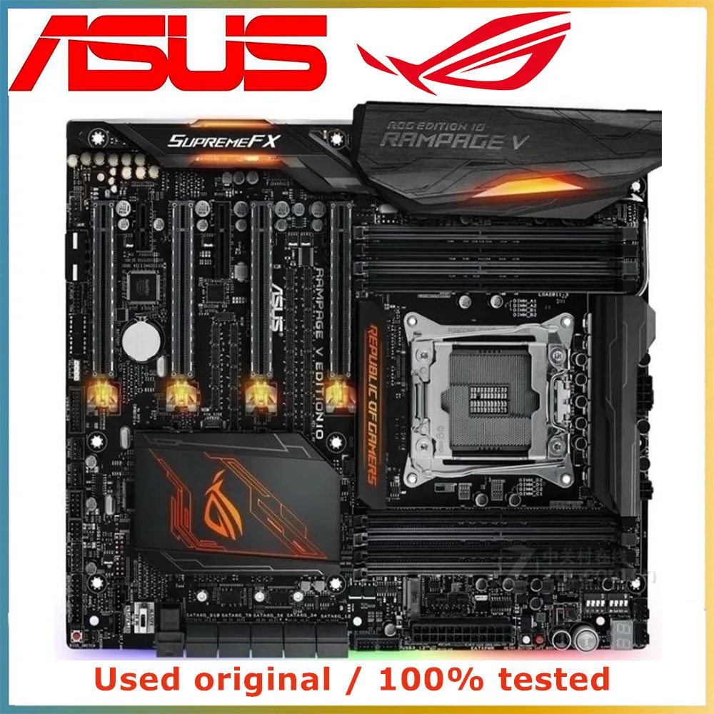 For ASUS ROG RAMPAGE V EDITION 10 motherboard LGA 2011-V3 X99 chipset USB3.1+Type-C i
