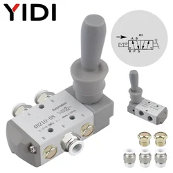 YIDI 4H21008 Pneumatic Part Hand Valve 4H210-08 Controller Compressed Air Compressor 5 Way 2 Port Switch Fitting Fittings kit