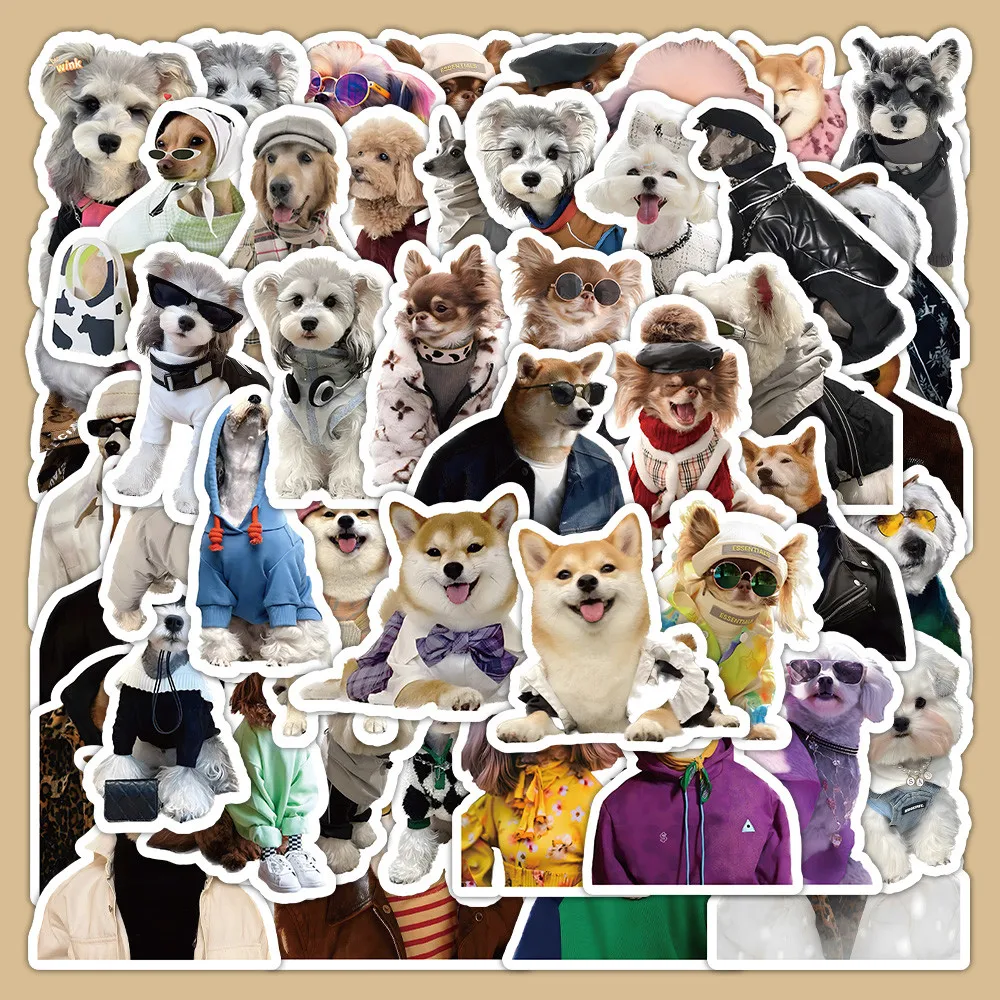 63-Piece Stylish Dog Stickers - Decorative Decals for Notebooks, Phone Cases, Backpacks & Laptops Giajar Sticker Store