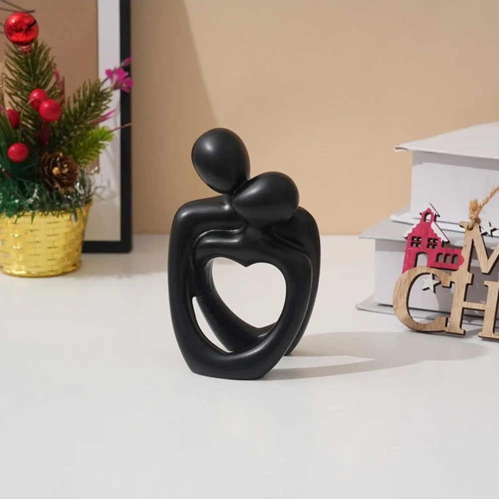 Fashion Funny Couple Embracing Sculpture Creative Gifts Abstract Sculpture Ornaments Resin Home Ornaments Home Decor