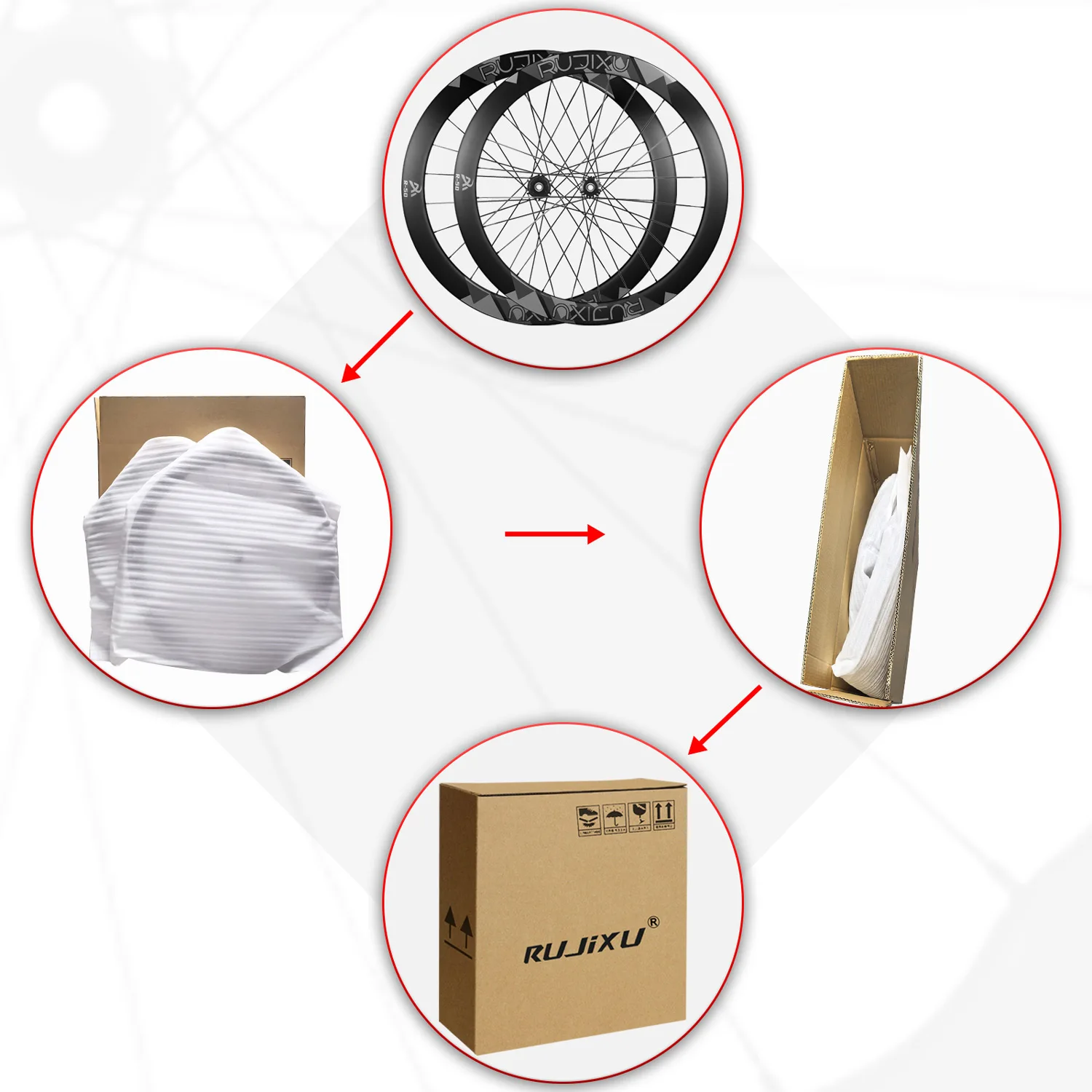 700C RUJIXU 690 колец, дорожный дисковый тормоз, комплект колес из углеродного волокна, глубина 50 мм, ширина 28 мм, клинчерная/беспроводная колесная пара