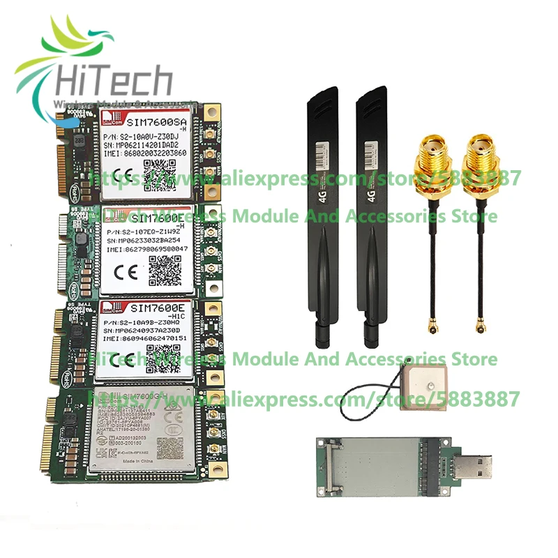 Free ship SIMCOM SIM7600G-H SIM7600E-H SIM7600SA-H SIM7600JC-H SIM7600E-H1C SIM7600E-L1C SIM7600NA MINIPCIE CAT4 LTE 4G Module