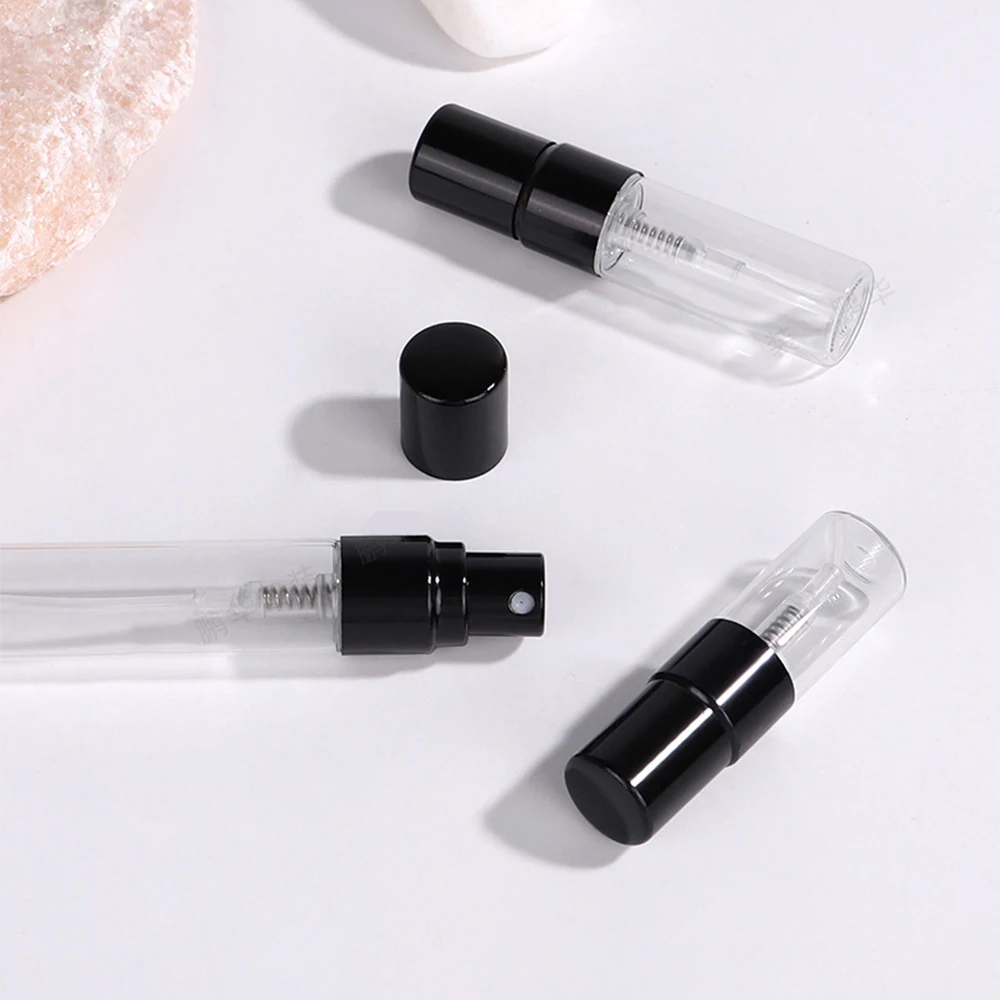 50 stuks lege parfumflesjes 2 ml 3 ml 5 ml 10 ml spuitfles glazen flacon heldere parfum verstuiver reizen hervulbare cosmetische container
