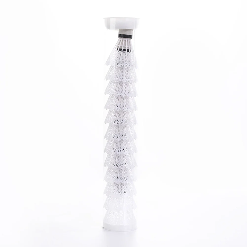 24 個のカラフルなフォームバドミントンプラスチック羽根耐久性のある小型収納バレルフィットネストレーニング屋外羽根