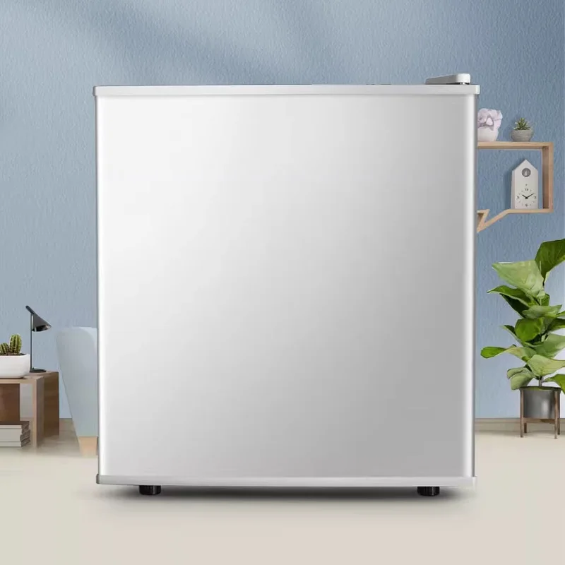 Household refrigerator Single Door Compact Design,Reversible Stainless Steel Door Suitable for Home,Dorm,Apartment