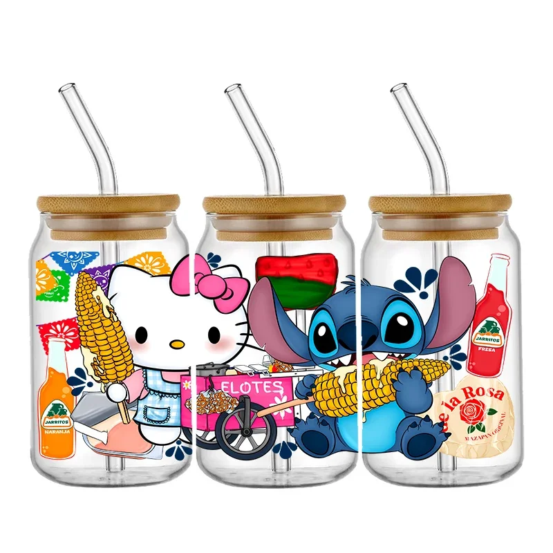 Personalize Cartoon Yellow Minions UV DTF Sticker For 16oz Glass Cup Wraps Transfer Sticker Custom Labels DIY Logo Selfadhesive