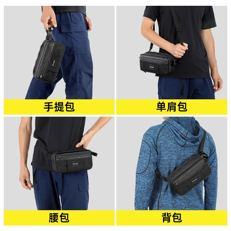 1PCS Bicycle Front Bag Multi Functional Front Beam Diagonal Waist Bag Saddle Rear Bag