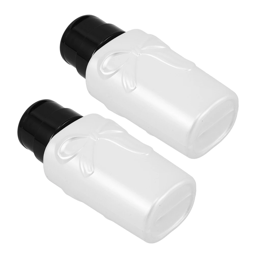 

2Pcs Nail Polish Remover Bottle Durable Material Secure Locking Mechanism Travel Makeup Cleaner Bottle Dispenser