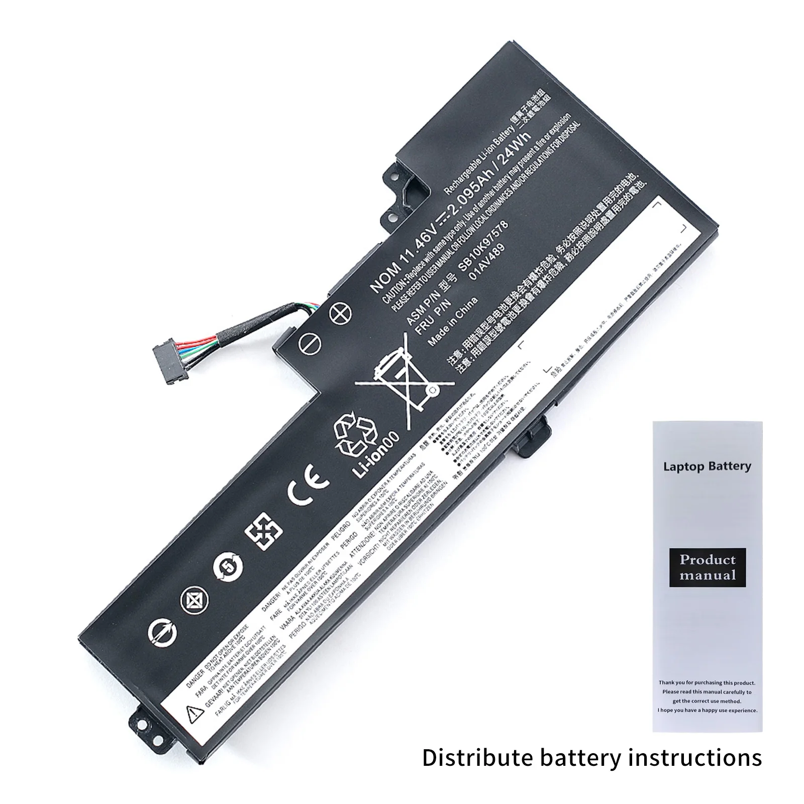 Imagem -06 - Bateria do Portátil Lenovo Thinkpad Series 01av420 01av419 01av421 01av489 Sb10k97577 T470 T480 A475 Série A285 Novo