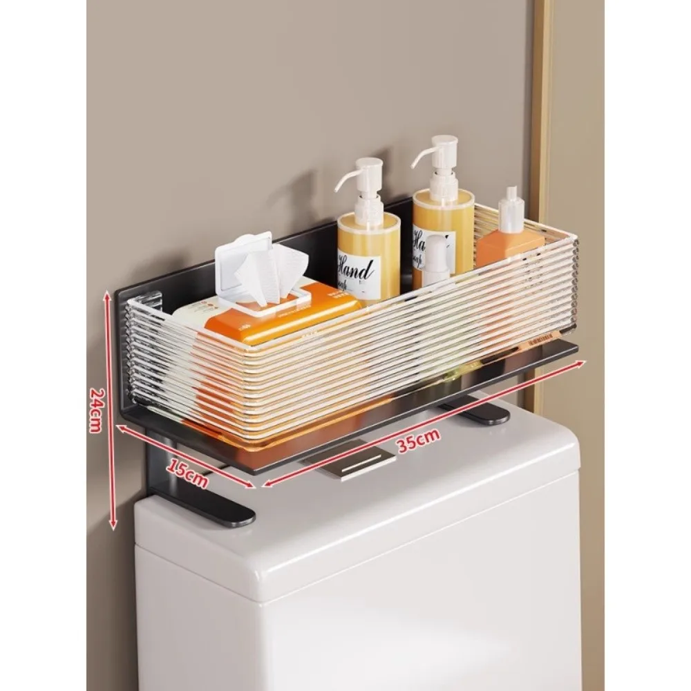 

Multifunctional Design Bathroom Organizer Heavy-Duty Waterproof Toilet Paper Storage Shelf Space Saving Adjustable Shelves