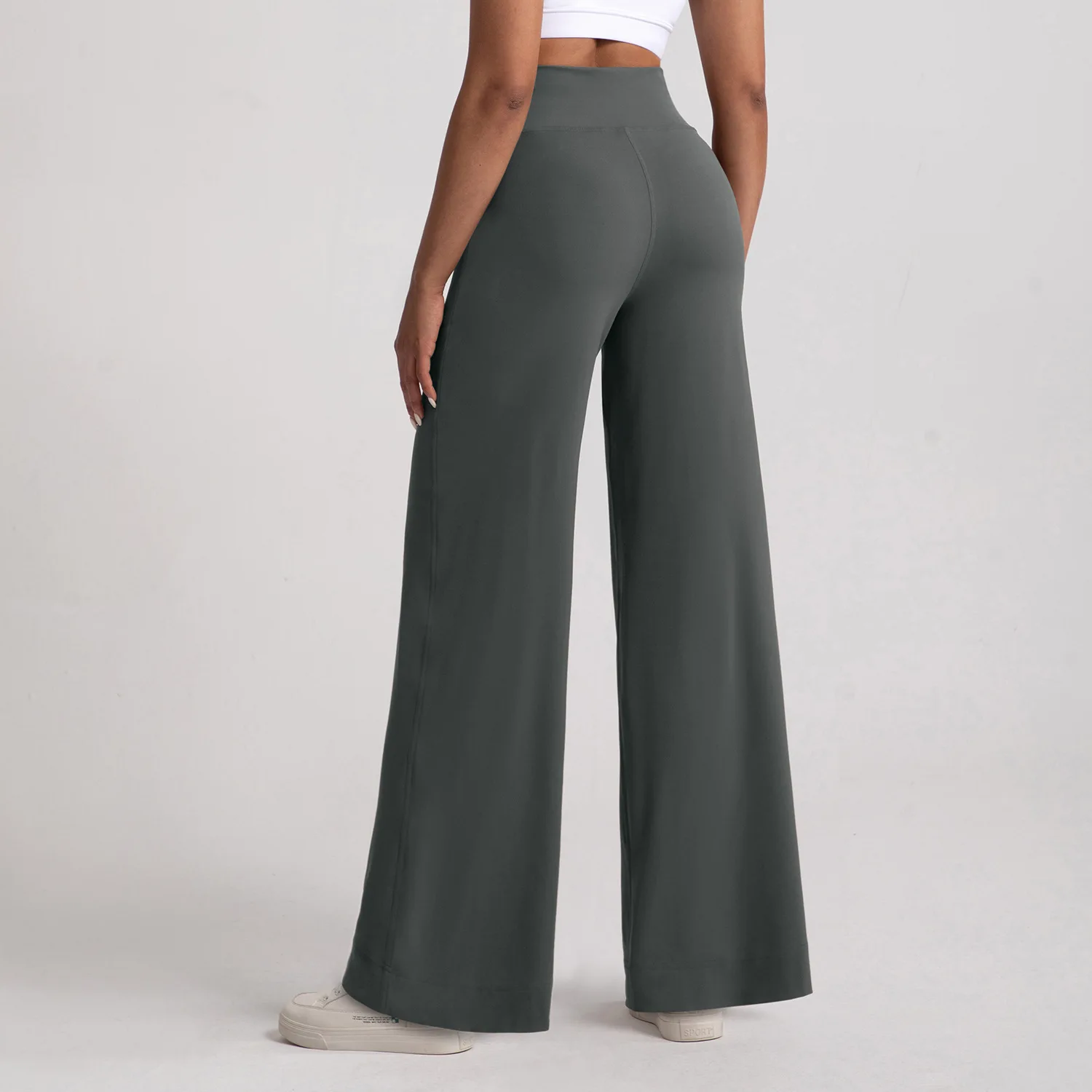 

Fleece straight pants high waist warm loose and thin trousers yoga sports fitness pants