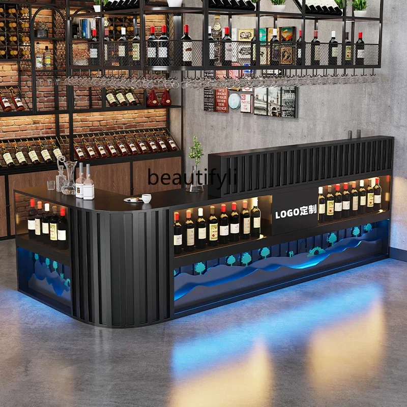 

Industrial style retro home checkout page secret room script bar dining bar reception desk car corner bar