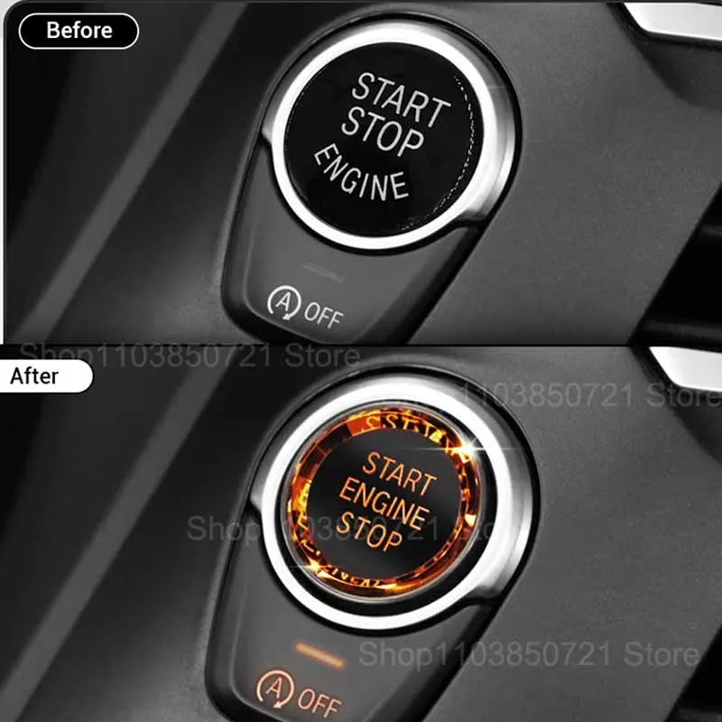 

Car Engine Start Button Ignition Cover For BMW For BMW 1 2 3 4 5 6 7 Series F01 F02 F07 F11 F12 F10 F20 F30 F15 F25 G22 G26