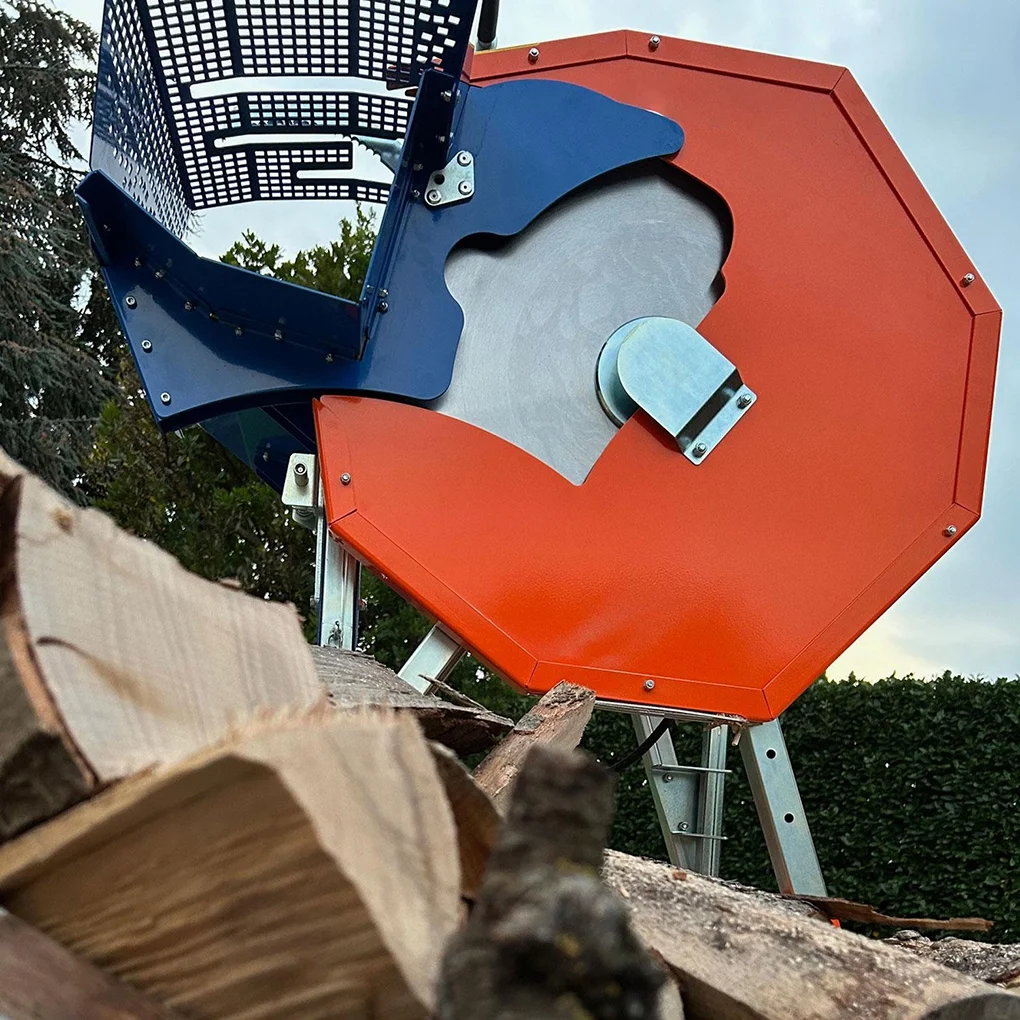-For High-Performance Portable Electric Engine Circular Log Saw Orange Blue Firewood Cutting Machine Safety Guard Farm 1 Year* view 5