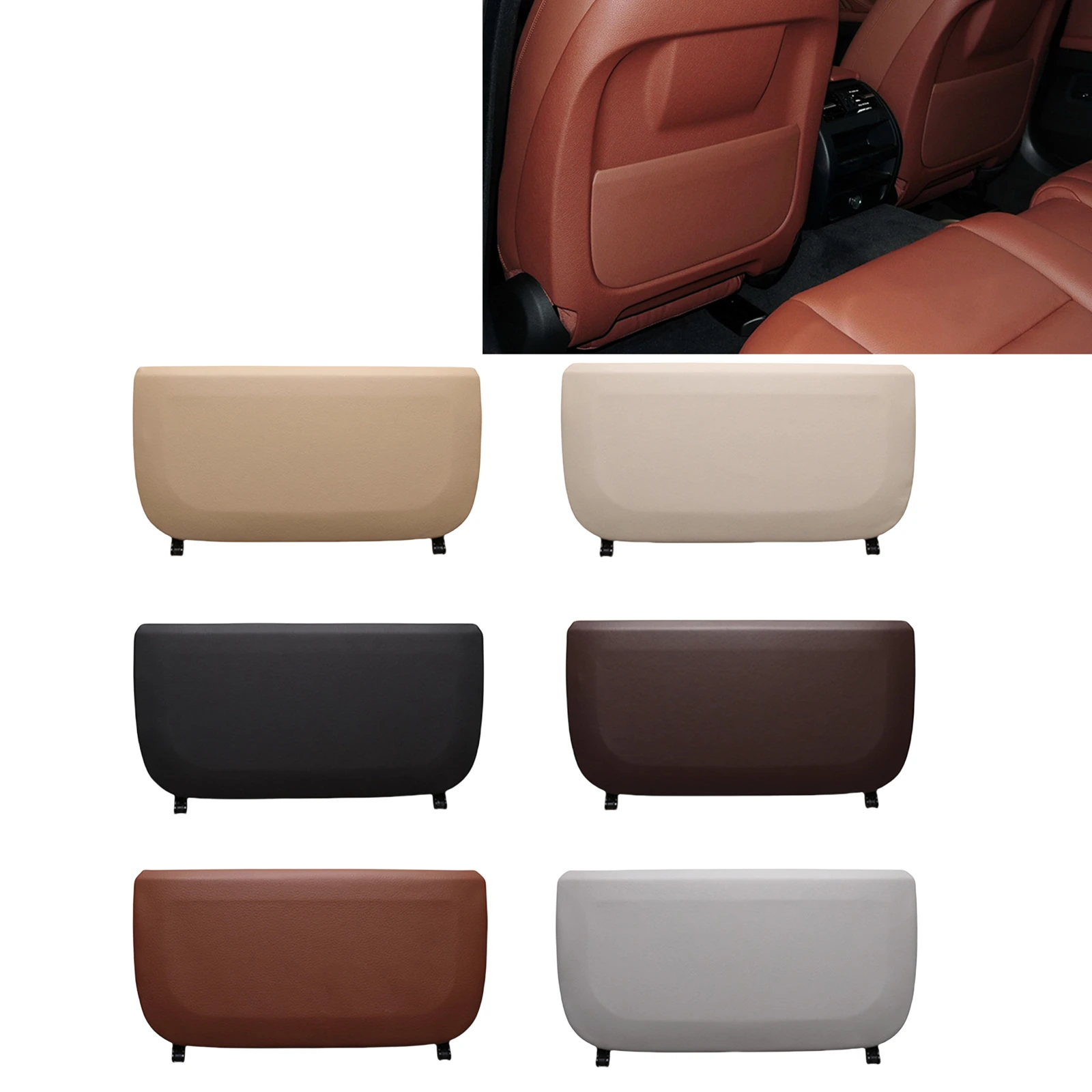 Inner Seat Back Pack Backrest Storage Pocket Cover Panel For BMW F10 F11 F18 LCI F01 F02 LCI F15 F16 5 GT F07