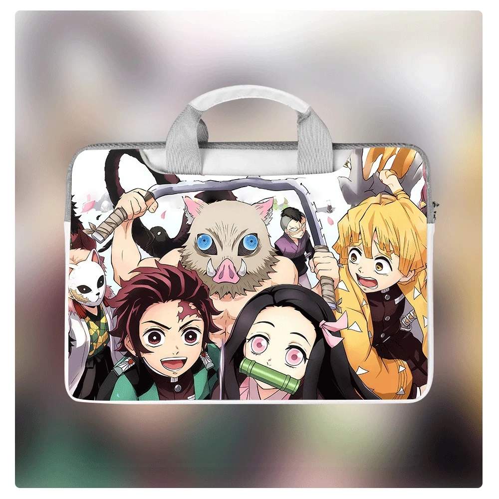 

Demon Slayer Laptop Protective Case 13 13.3 14 15 15.6 16 Inch Tanjiro Nezuko Printed Waterproof Shockproof PU Handbag Gift
