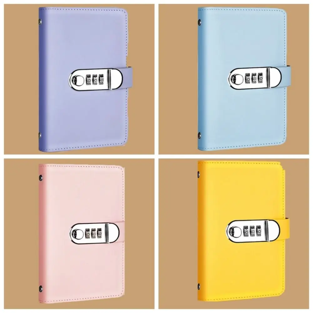 50Sheets Saving Money Binder PU Leather Portable Budget Binder with Lock Wallet Storage Savings Handbook Planner Organizer