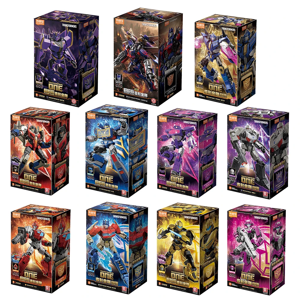 [En stock] Blokees Transformers ONE Classic Class Optimus Prime, Megatron, Soundwave, Starscream y Megatronus Prime Kit de juguetes