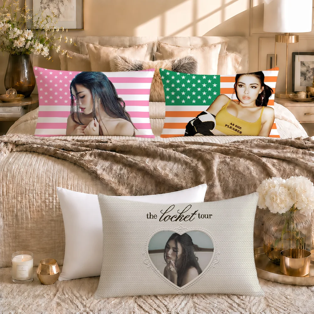 Singer M-Madison Beer Locket Cushion Cover Soft Rectangle Pillowcover Home Sofa Living Room Decor Dorm Bed Hogar Pillowcase Gift