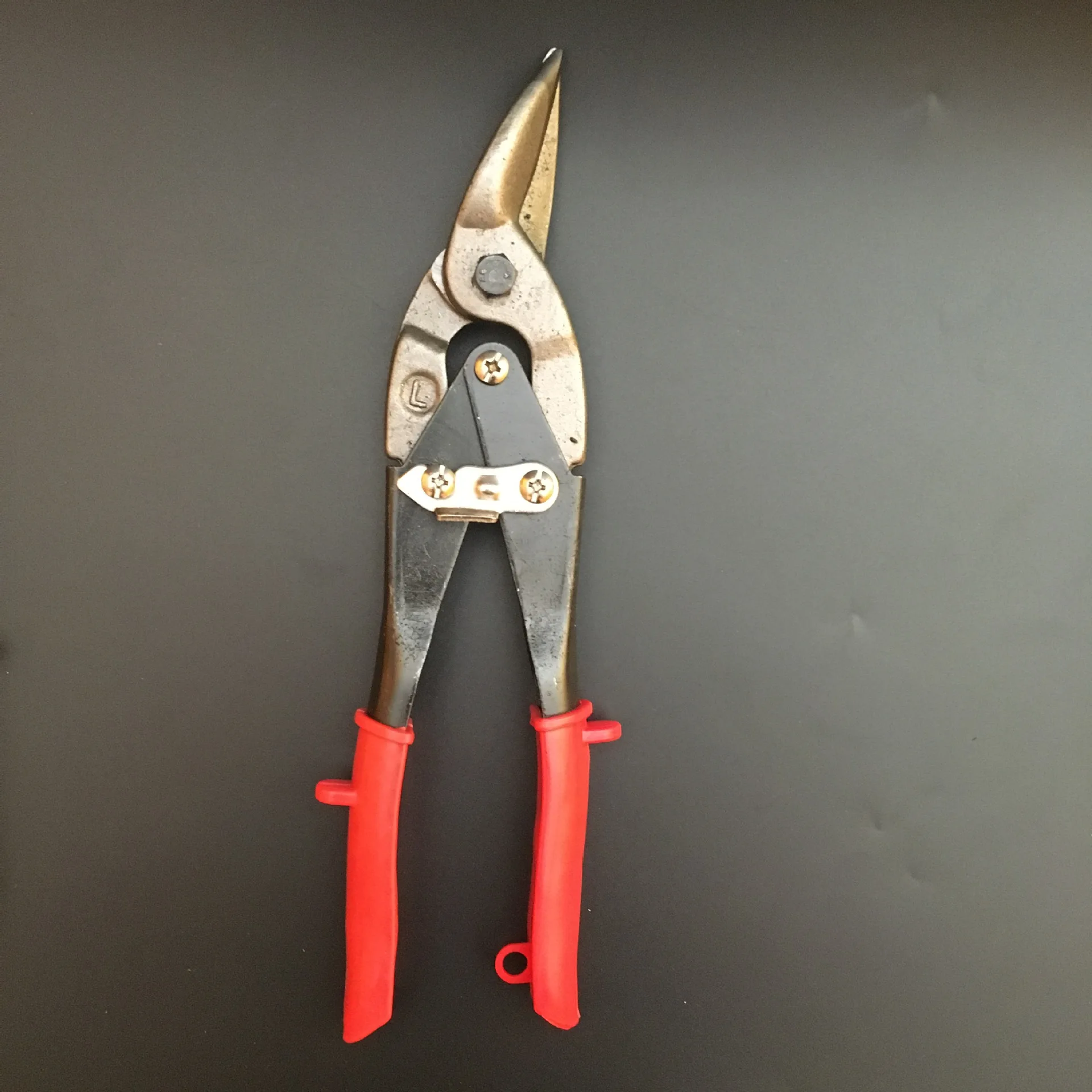 10inch Aviation Snip Straight/Left/Right 250mmn Steel Metal Cutter Multifunction Cutting Shears Single-Color Iron Sheet Scissors