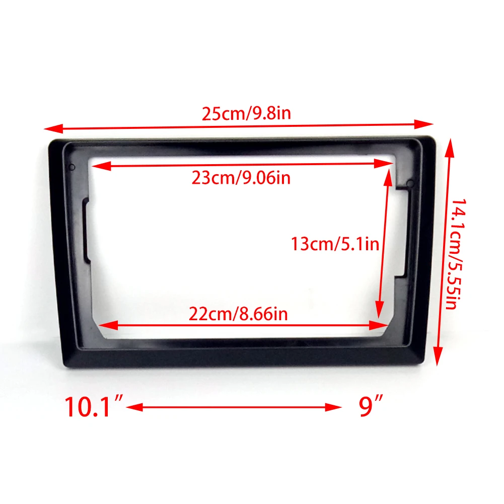 Bingkai Radio mobil Universal, 2 Din 10 "hingga 9" 7 "cocok untuk semua model mobil, konsol tengah DVD Radio Facia Dashboard sistem Android