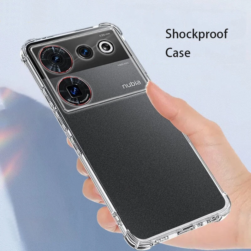 For ZTE nubia Z70 Z60 Z50 Ultra Leading Z60S Z50S Pro 5G Slim Soft TPU Silicone Transparent Case Shockproof Back Cover