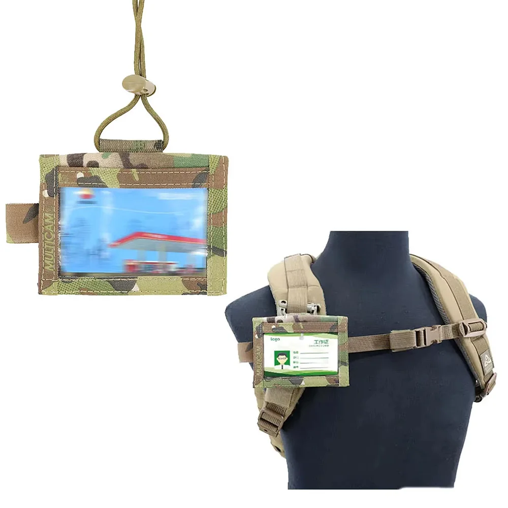 Outdoor ID Card Holder Case Pouch Neck Lanyard and Credit Card Organizer Change Purse ID Wallet Holder
