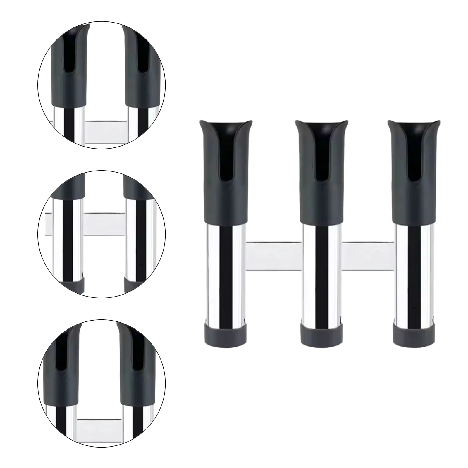 

Marine Fishing Marine Fishing Rod Rack Three-Piece Rod Holder Easy Setup Fishing Rack Marine Fishing Rack Protective Storage Cap