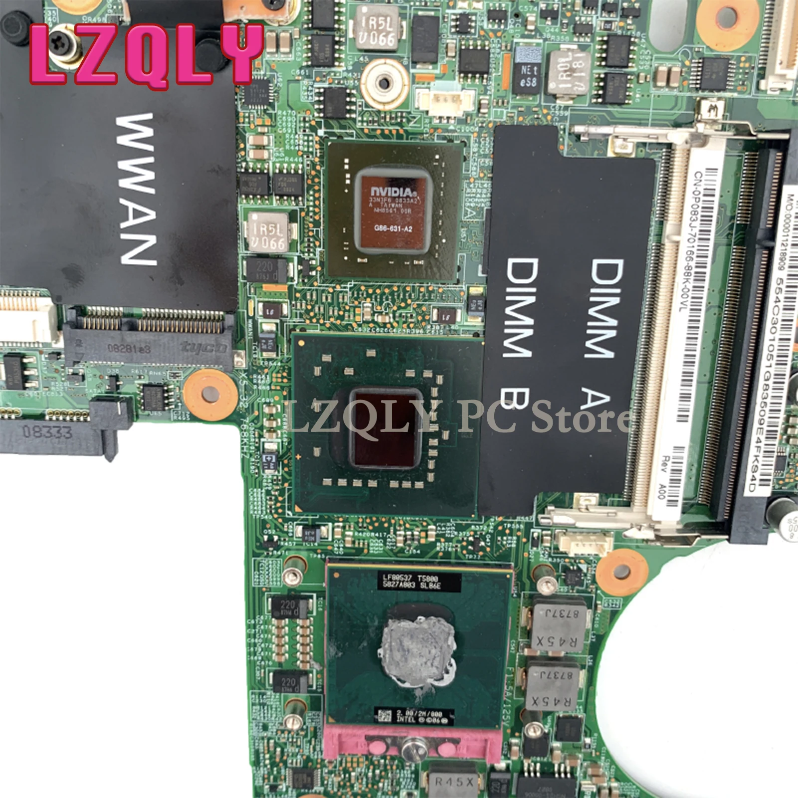 Imagem -04 - Lyqzy-placa-mãe para Dell Xps M1330 Cn0pu073 Cn-0k984j Cn-0d057f Cn-0p083j Laptop 965pm Ddr2 8400m Cpu Livre