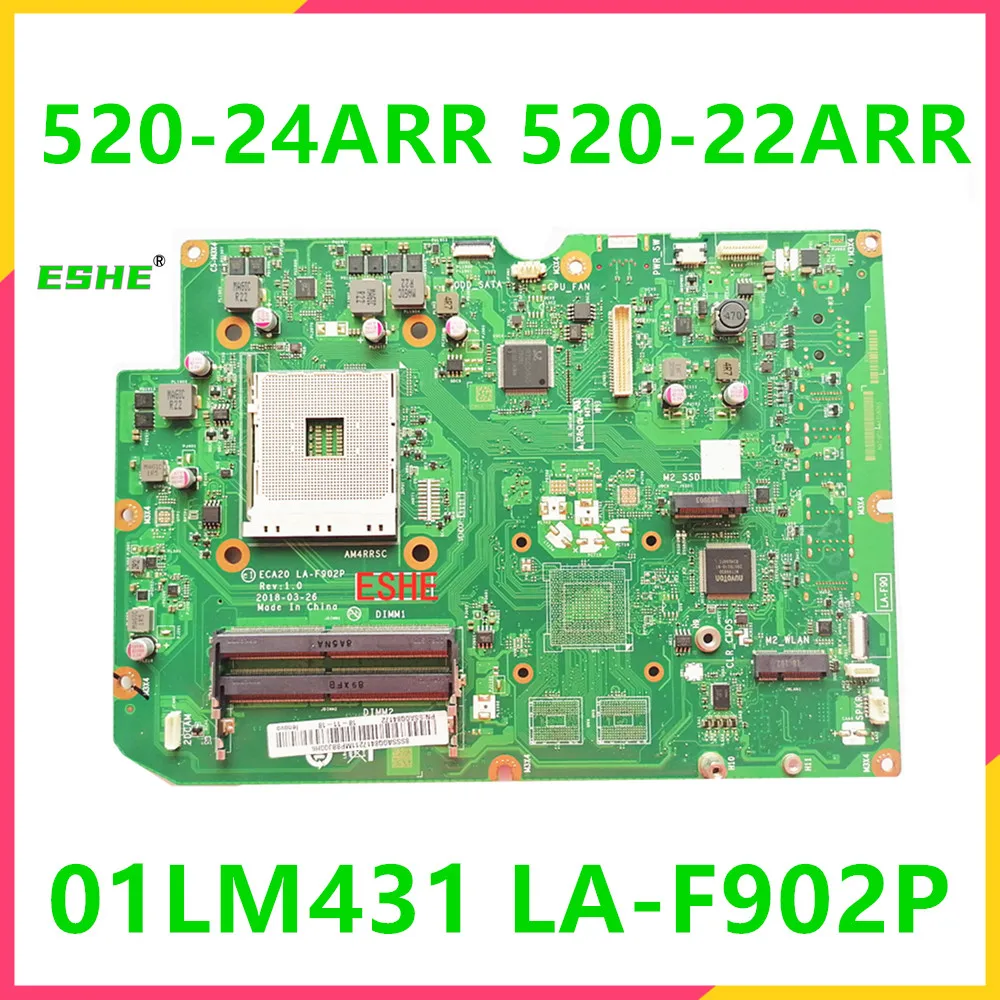 AM4RRSC For Lenovo AIO 520-24ARR 520-22ARR Motherboard ECA20 LA-F902P 01LM431 DDR4 Integrated motherboard 100% Test Work