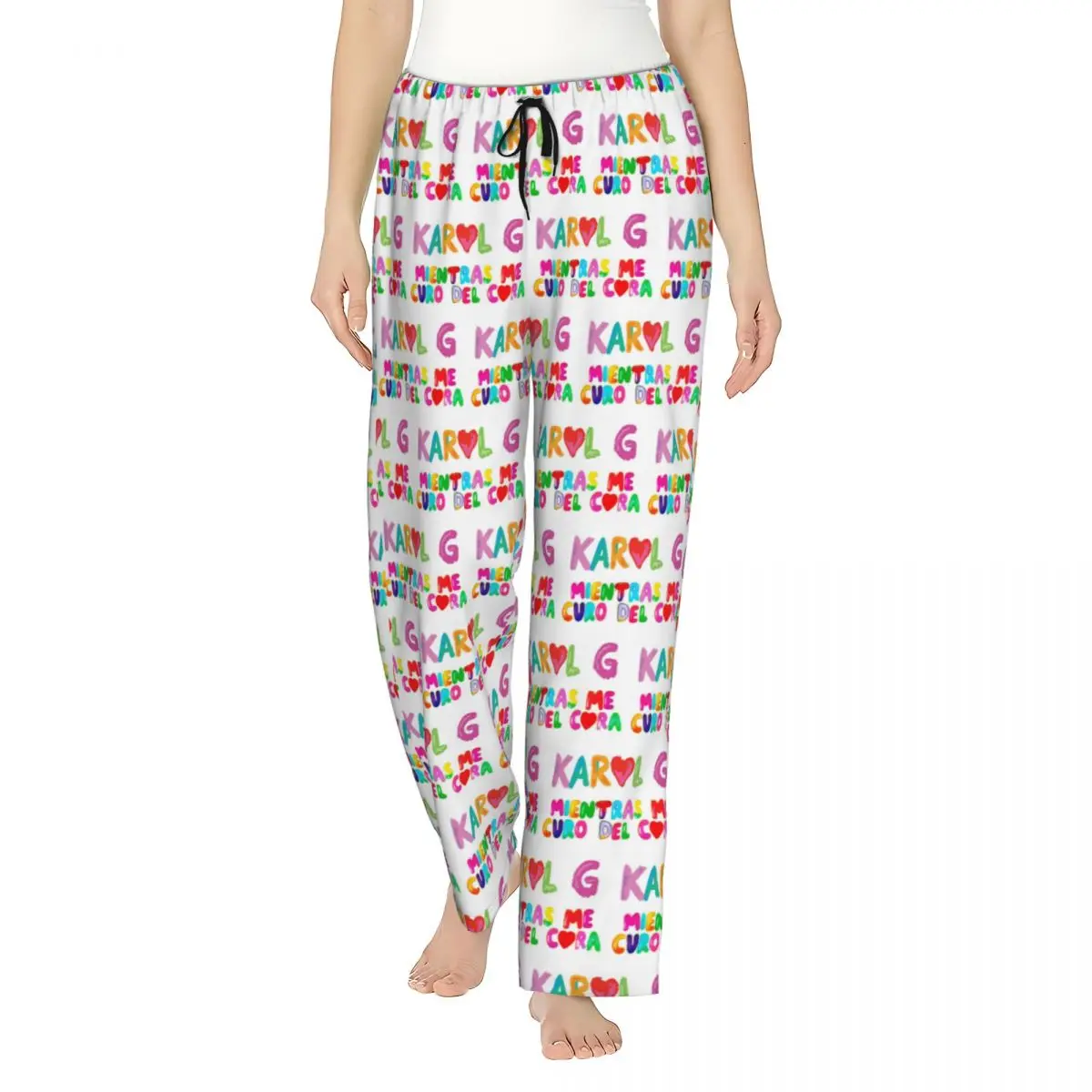 

Custom Karol G Manana Sera Bonito Women Pajama Pants Lounge Sleep Sleepwear Bottoms with Pockets