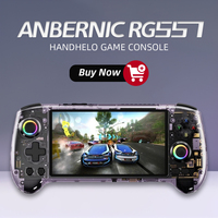 AMPOWN ANBERNIC RG557 Portable Retro Video Game Handheld Game Console Players 5.48'' AMOLED Screen Android 14 Dimensity 8300