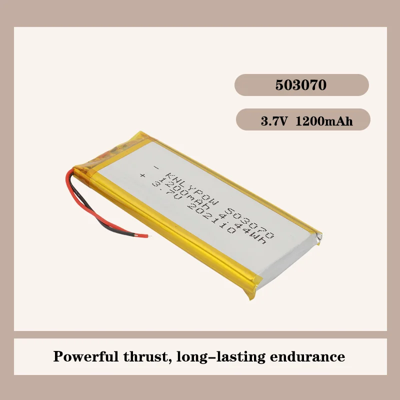 

For 503070 Battery 3 7V 1200mAh Li Polymer Replacement High Capacity Long Life Fast Charging