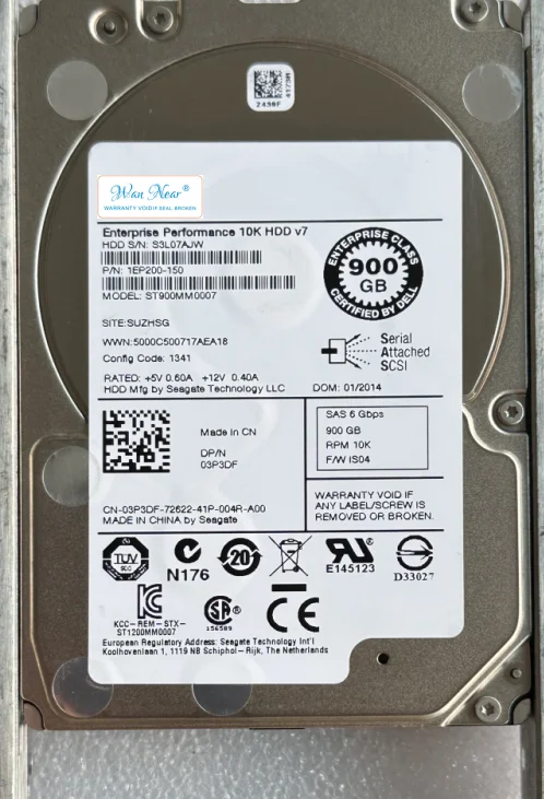 

Для 03P3DF 900G 10K SAS 2,5 ST900MM0007