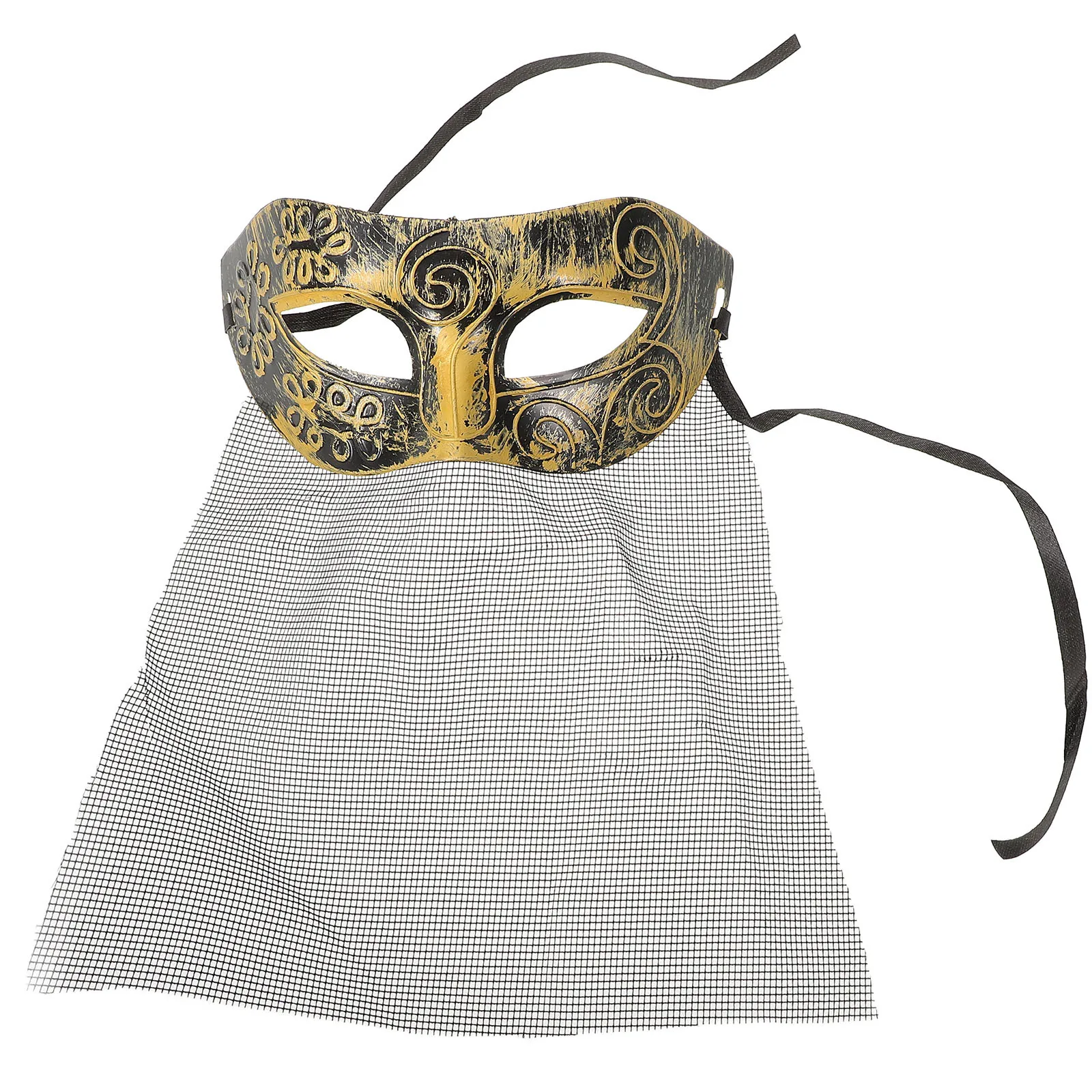 

Elegant Jazz Masquerade Mask Gauze Party Decor Women Cosplay Accessory Halloween Carnival Ball Theatrical Performance Themed