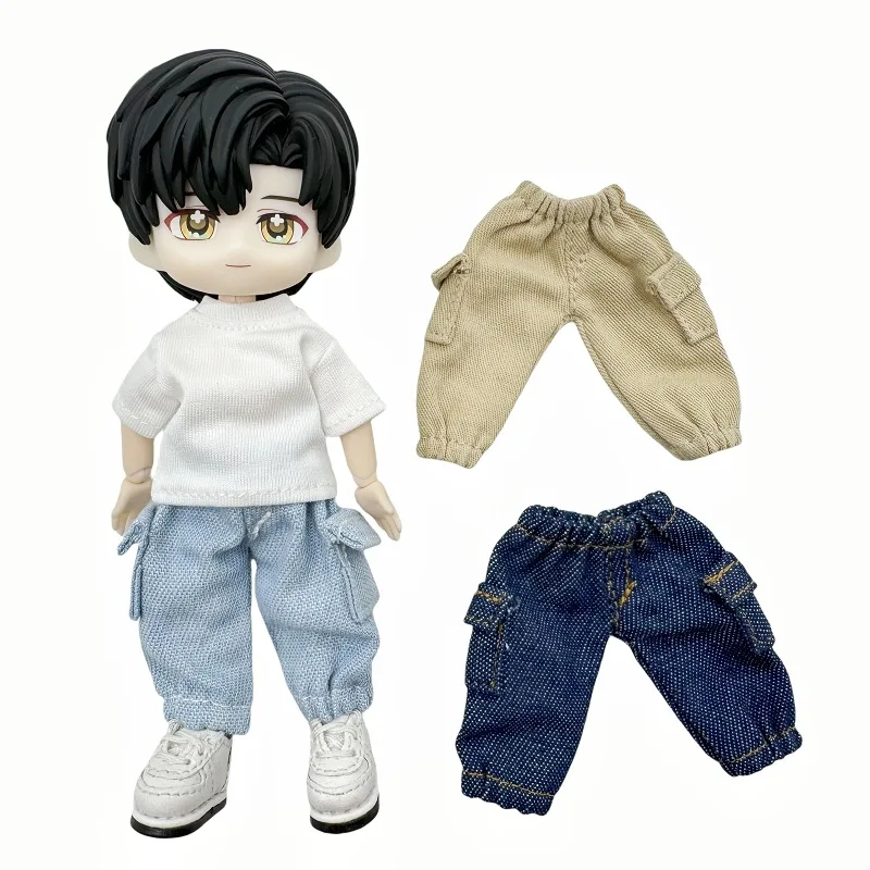1/12 BJD Doll Clothing Accessories Fashion Casual, Workwear-style Jeans – Versatile Trousers For OB11 GSC BJD Doll 2.0 YMY