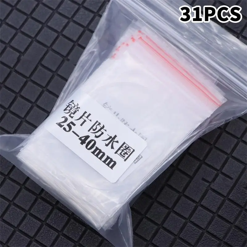 Watch Glass Sealing O-Ring Kit Waterproof Rubber Ring Set 31Pcs Mixed Sizes for Small Watch Repair Shops